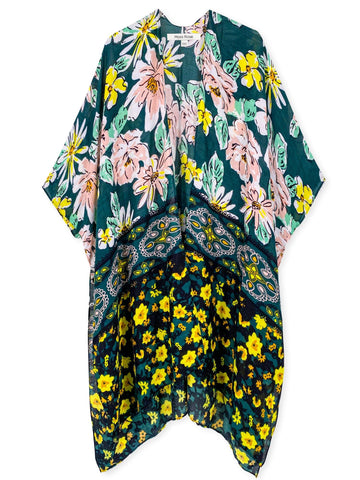 Flower Fields Kimono - Shopmossrose
